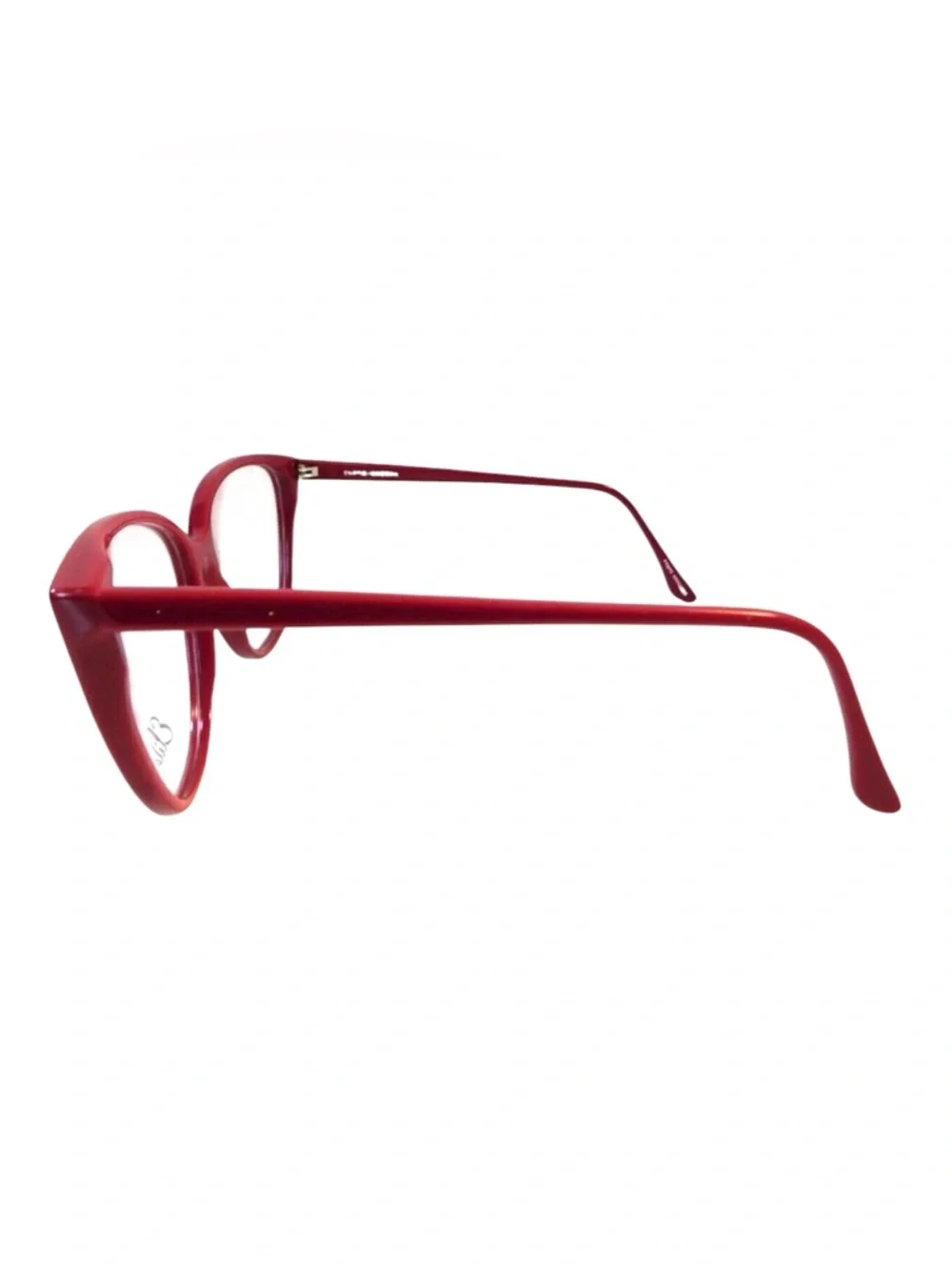 1980’s Vintage Cateye Eyeglasses in‎ a Plum Red, Oversized, Deadstock/Unworn